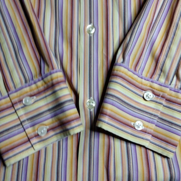 Boss Hugo Boss XL Multi-Color Men's Button Up Long Sleeve Shirt - Picture 2 of 7